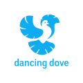 飞舞的白鸽Logo
