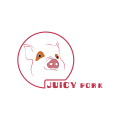 多汁的猪肉Logo