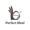 完美的餐Logo