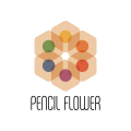 鉛筆の花ロゴ