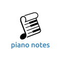 钢琴音符logo